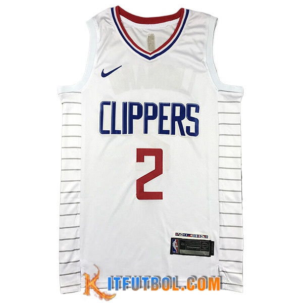 Camisetas De Futbol Los Angeles Clippers (LEONARD #2) 2024/25 Blanco -02
