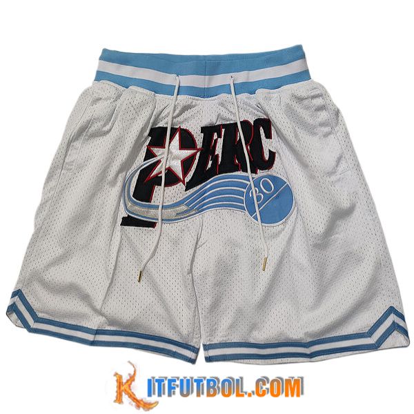 Cortos NBA Philadelphia 76ers 2024/25 Blanco/Azul