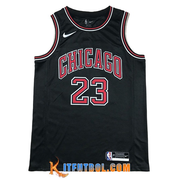 Camisetas De Futbol Chicago Bulls (JORDAN #23) 2024/25 Negro/Rojo -02