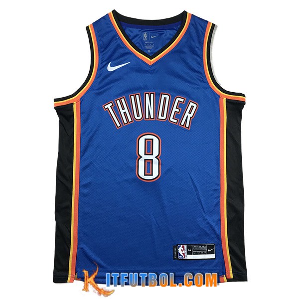 Camisetas De Futbol Oklahoma City Thunder (WILLIAMS #8) 2024/25 Azul/Negro