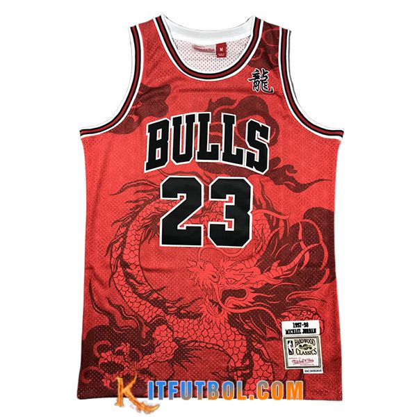 Camisetas De Futbol Chicago Bulls (JORDAN #23) 2024/25 Rojo/Negro