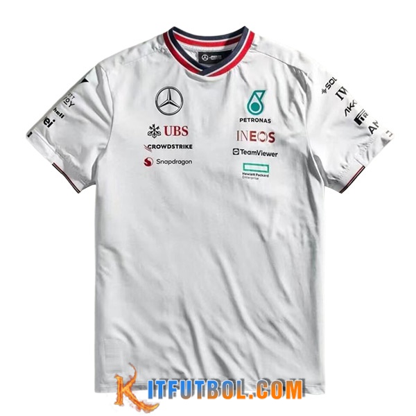 Camiseta de manga corta F1 Mercedes Benz Team Blanco 2024