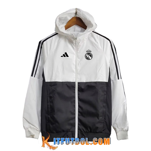 Rompevientos Real Madrid Blanco/Negro 2024/2025