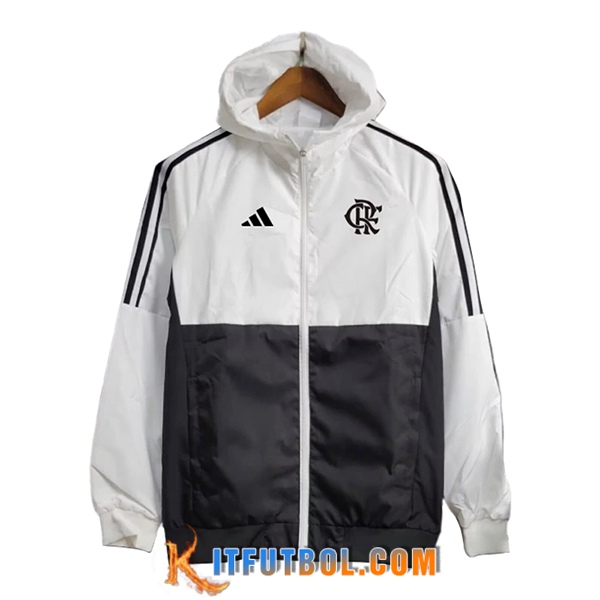 Rompevientos Flamengo Blanco/Negro 2024/2025