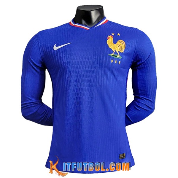 Camiseta Equipo Nacional Francia Manga Largas Primera 2024/2025