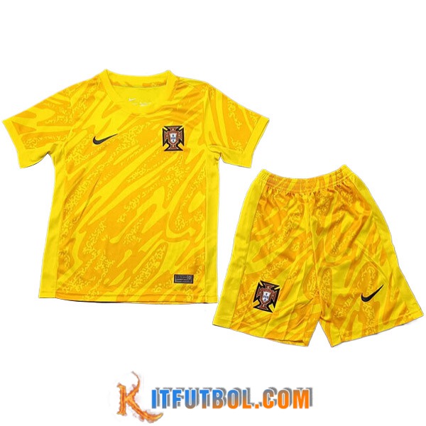 Camisetas De Futbol Portugal Ninos Portero UEFA Euro 2024