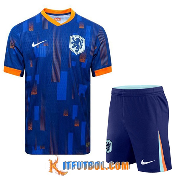 Camisetas Futbol Países Bajos Segunda + Cortos 2024/2025