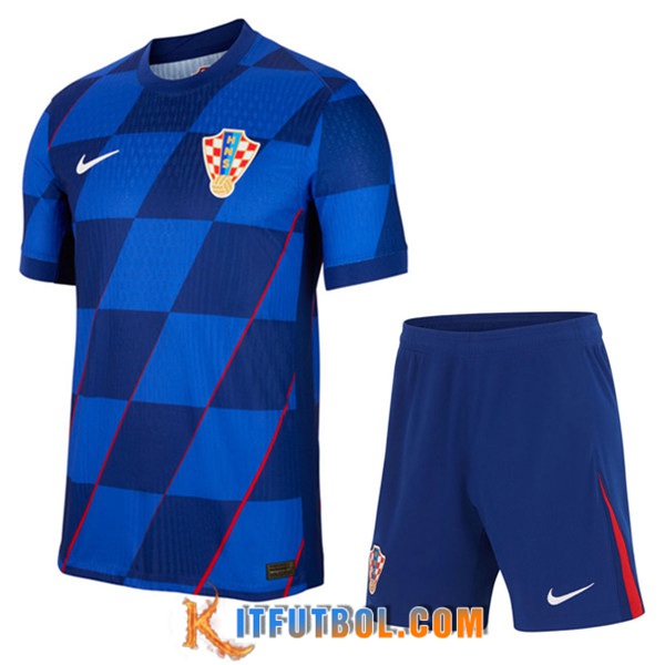Camisetas Futbol Croacia Segunda + Cortos 2024/2025