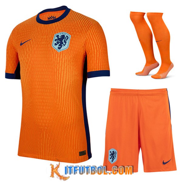 Camisetas Futbol Países Bajos Primera (Cortos + Calcetines) 2024/2025