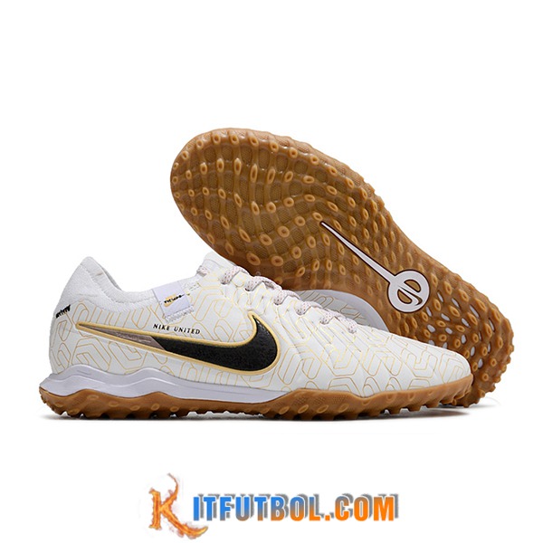 Nike Botas De Fútbol Tiempo Legend X PRO TF Beige/Negro