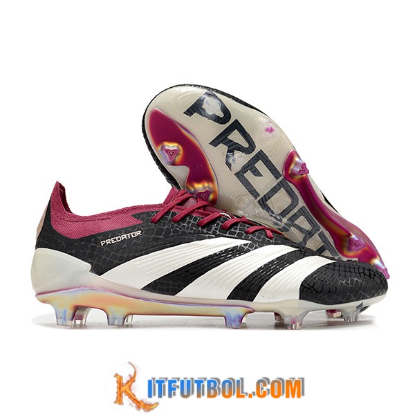 Adidas Botas De Fútbol Predator Elite FG Blanco/Negro/Violeta