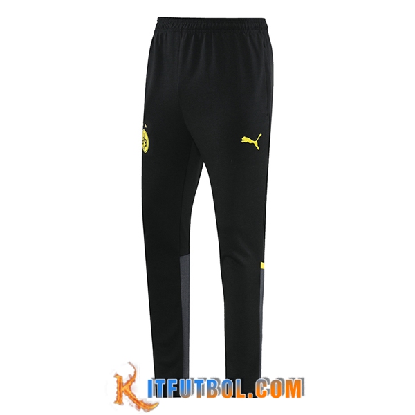 Pantalon Entrenamiento Dortmund Negro/Amarillo 2024/2025 -02