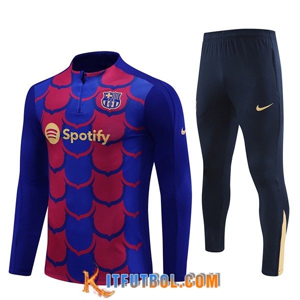 Chandal Equipos De Futbol FC Barcelona Rojo/Azul 2024/2025 -02