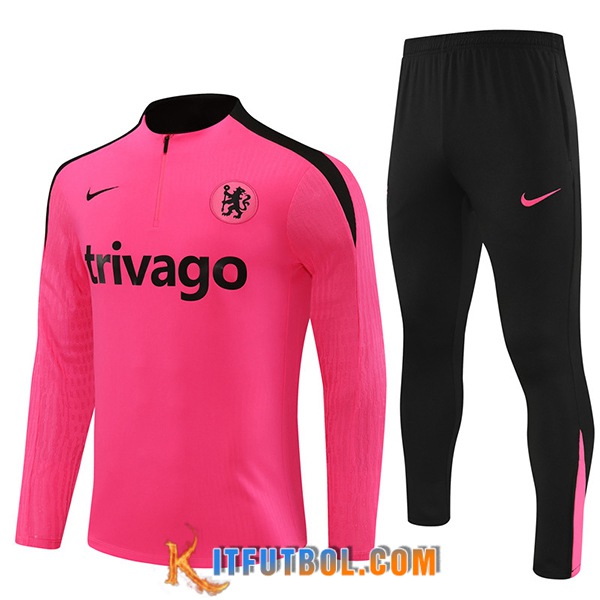 Chandal Equipos De Futbol FC Chelsea Rosa/Negro 2024/2025
