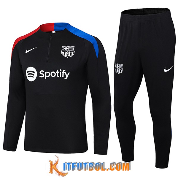 Chandal Equipos De Futbol FC Barcelona Negro/Azul/Rojo 2024/2025
