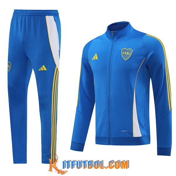 Chandal Equipos De Futbol Chaquetas Adidas Azul/Blanco/Amarillo 2024/2025