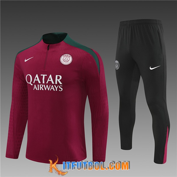Chandal Equipos De Futbol PSG Ninos Rojo/Verde/Negro 2024/2025