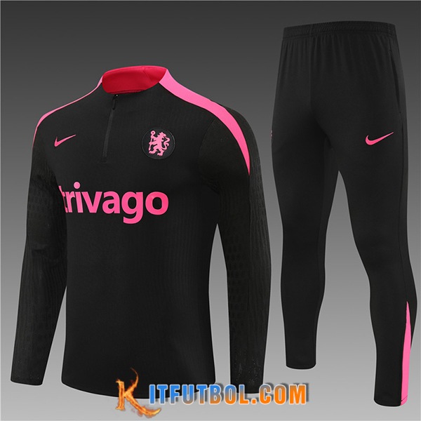 Chandal Equipos De Futbol FC Chelsea Ninos Negro/Rosa 2024/2025