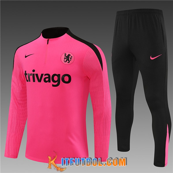 Chandal Equipos De Futbol FC Chelsea Ninos Rosa/Negro 2024/2025