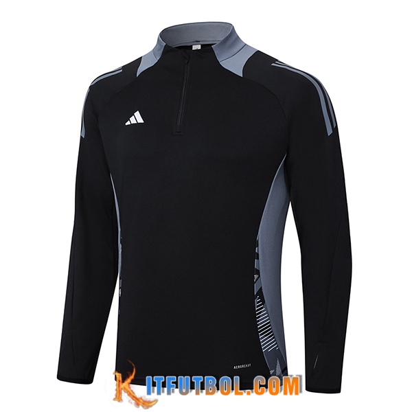 Sudadera De Entrenamiento Adidas Negro/Gris 2024/2025