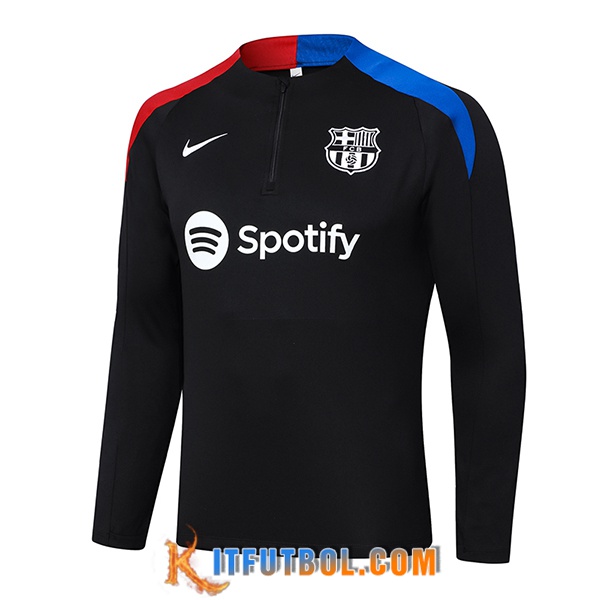Sudadera De Entrenamiento FC Barcelona Negro/Azul/Rojo 2024/2025