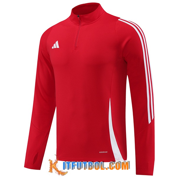 Sudadera De Entrenamiento Adidas Rojo/Blanco 2024/2025