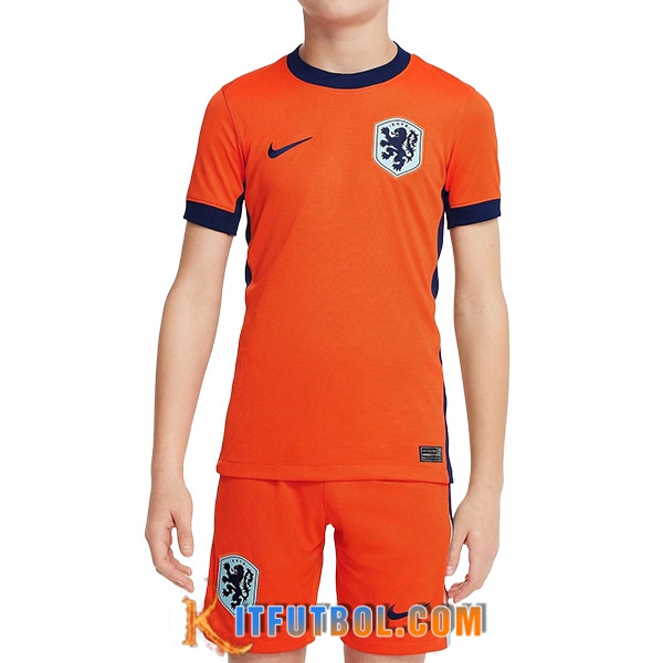 Camisetas De Futbol Países Bajos Ninos Primera 2024/2025