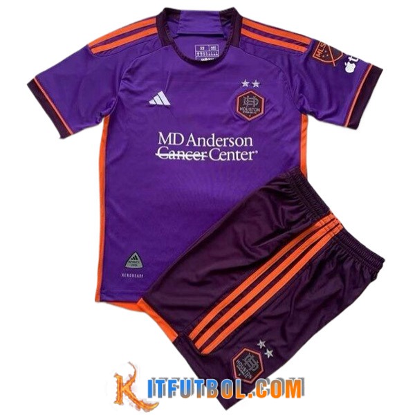 Camisetas De Futbol Houston Dynamo Ninos Segunda 2024/2025