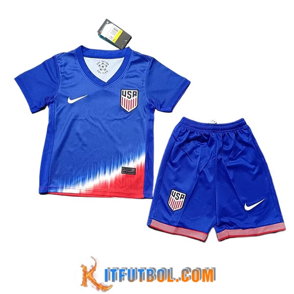 Camisetas De Futbol Estados Unidos Ninos Segunda 2024/2025
