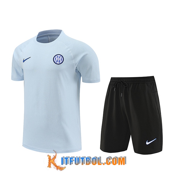 Camiseta Entrenamiento + Cortos Inter Milan Azul 2024/2025