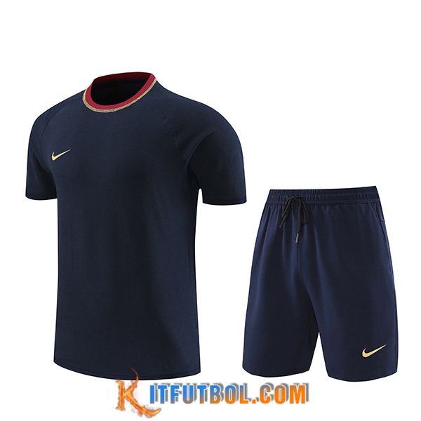 Camiseta Entrenamiento + Cortos Nike Azul Oscuro 2024/2025