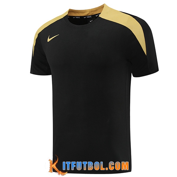 Camiseta Entrenamiento Nike Negro/Amarillo 2024/2025