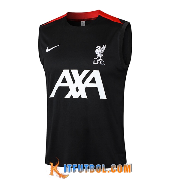 Chalecos De Futbol FC Liverpool Negro/Rojo 2024/2025