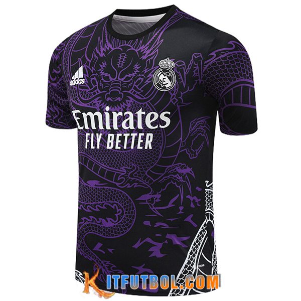 Camiseta Entrenamiento Real Madrid Violeta/Negro 2024/2025