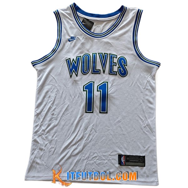 Camisetas De Futbol Minnesota Timberwolves (REID #11) 2024/25 Blanco/Azul