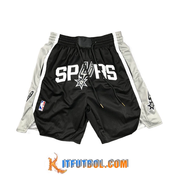 Cortos NBA San Antonio Spurs 2024/25 Negro/Gris/Blanco