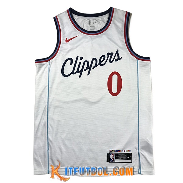 Camisetas De Futbol Los Angeles Clippers (WESTBROOK #0) 2024/25 Blanco