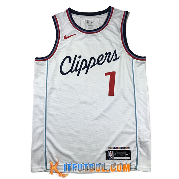 Camisetas De Futbol Los Angeles Clippers (HARDEN #1) 2024/25 Blanco