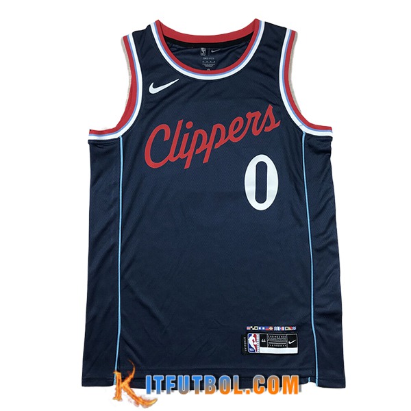 Camisetas De Futbol Los Angeles Clippers (WESTBROOK #0) 2024/25 Azul Oscuro