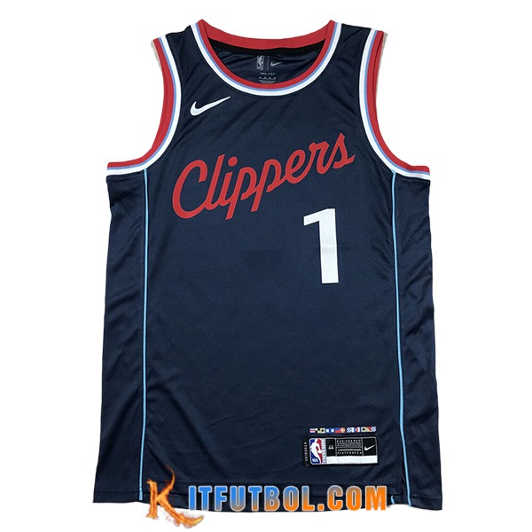 Camisetas De Futbol Los Angeles Clippers (HARDEN #1) 2024/25 Azul Oscuro