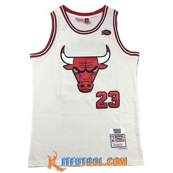 Camisetas De Futbol Chicago Bulls (JORDAN #23) 2024/25 Blanco/Rojo