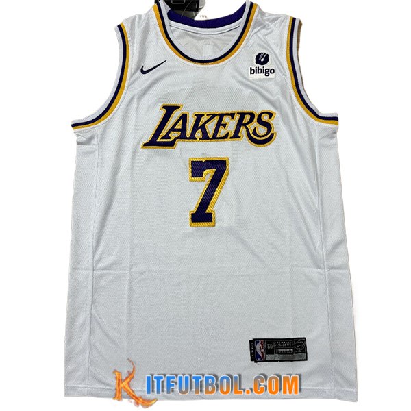 Camisetas De Futbol Los Angeles Lakers (ANTHONY #7) 2024/25 Blanco/Negro
