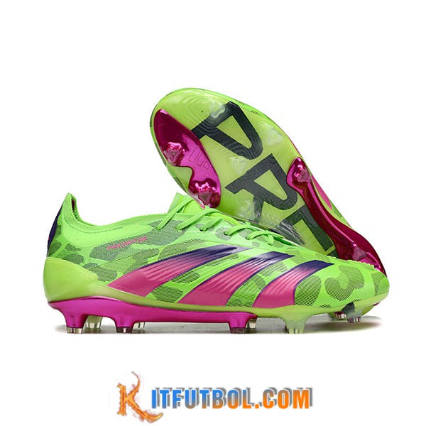 Adidas Botas De Fútbol Predator Elite FG Verde/Violeta/Gris