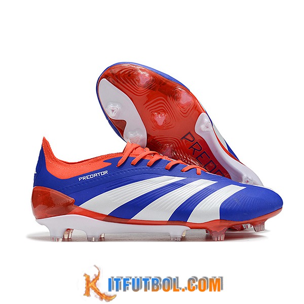 Adidas Botas De Fútbol Predator Elite FG Blanco/Azul/Naranja