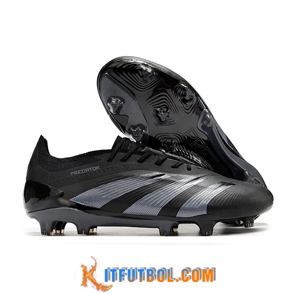 Adidas Botas De Fútbol Predator Elite FG Negro/Gris -02
