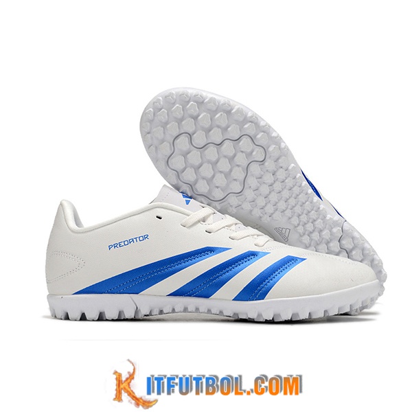 Adidas Botas De Fútbol Predator Club TF Blanco/Azul -02