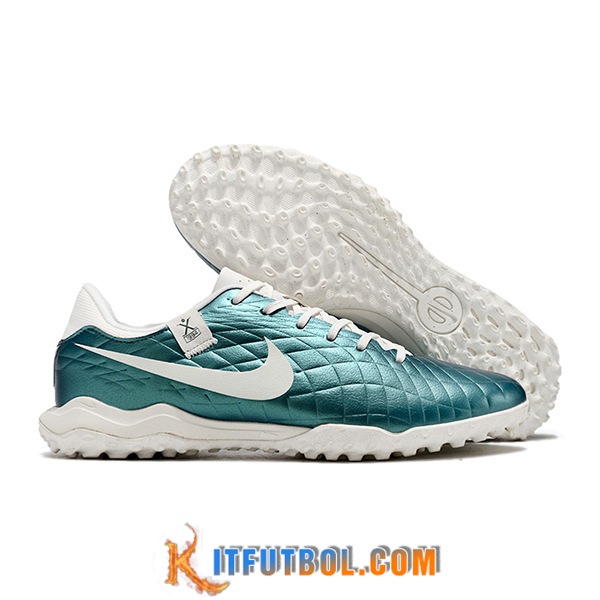 Nike Botas De Fútbol Tiempo Legend X Academy TF Blanco/Verde