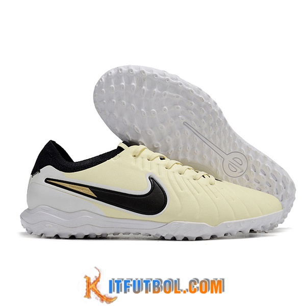 Nike Botas De Fútbol Tiempo Legend X PRO TF Amarillo/Negro -02
