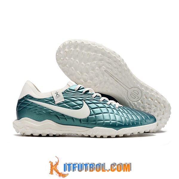 Nike Botas De Fútbol Tiempo Legend X PRO TF Blanco/Verde
