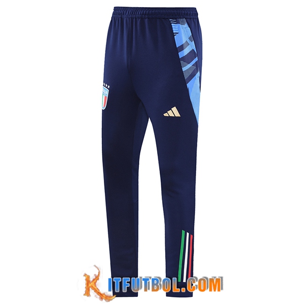 Pantalon Entrenamiento Italia Azul Oscuro 2024/2025 -02